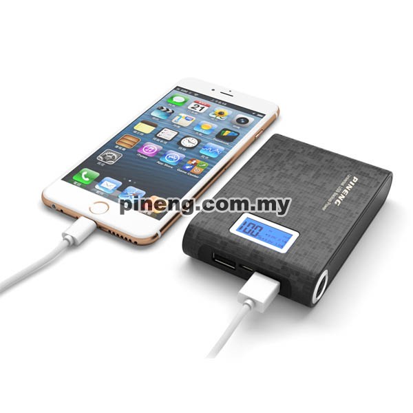 PINENG PN-913 10000mAh Power Bank - Starlight Black
